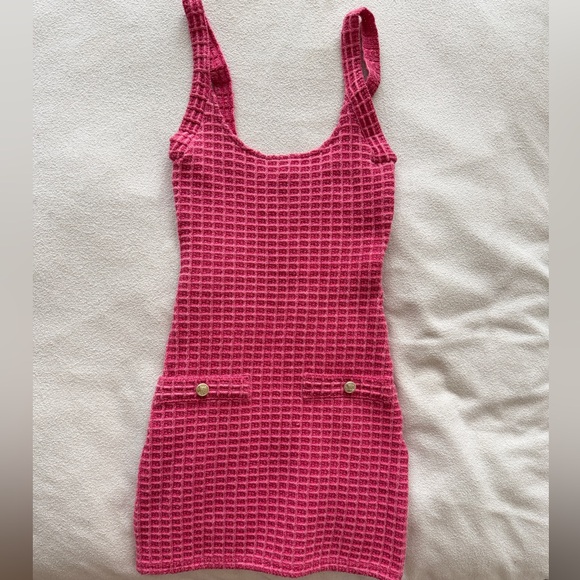 Zara Dresses & Skirts - ZARA Pink Knit Mini Dress